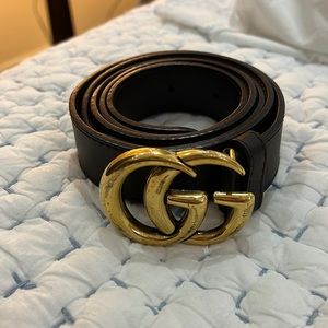 Gucci dark brown belt